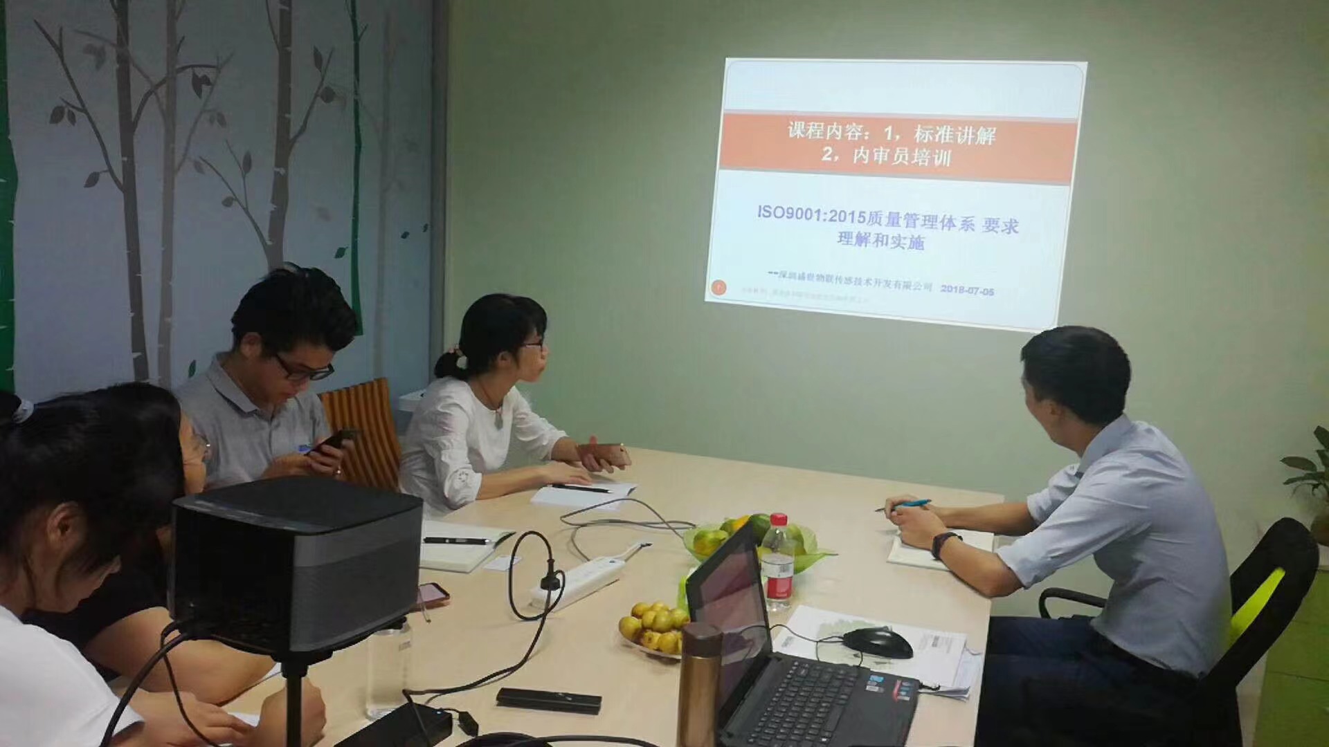 深圳盛世物联传感技术开发有限公司ISO 9001 培训现场(图1)